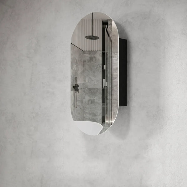 OTTI NOOSA BLACK OAK SHAVING CABINET 900MM