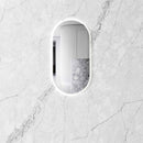 OTTI NOOSA FRAMELESS OVAL LED MIRROR 3 COLOUR LIGHTS 450X900MM