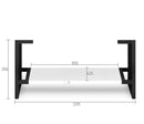 OTTI NOOSA MATTE WHITE 1200MM SINGLE BOWL FLOOR STANDING VANITY