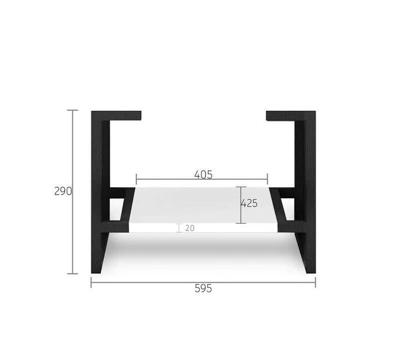 OTTI NOOSA MATTE WHITE 600MM SINGLE BOWL FLOOR STANDING VANITY