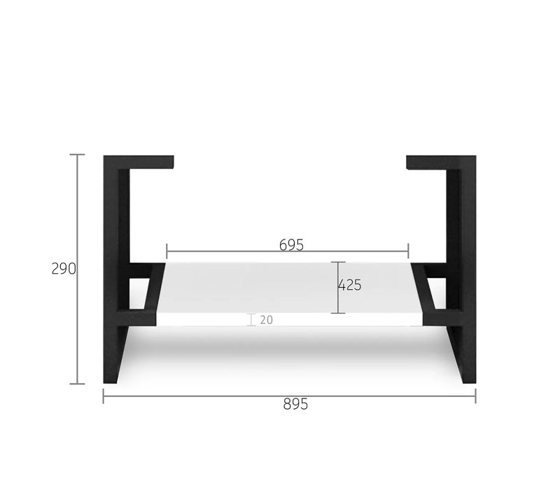 OTTI NOOSA MATTE WHITE 900MM SINGLE BOWL FLOOR STANDING VANITY