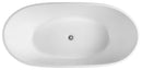 POSEIDON OLIVIA FREE STANDING BATHTUB MATTE WHITE (AVAILABLE IN 1530MM AND 1700MM)