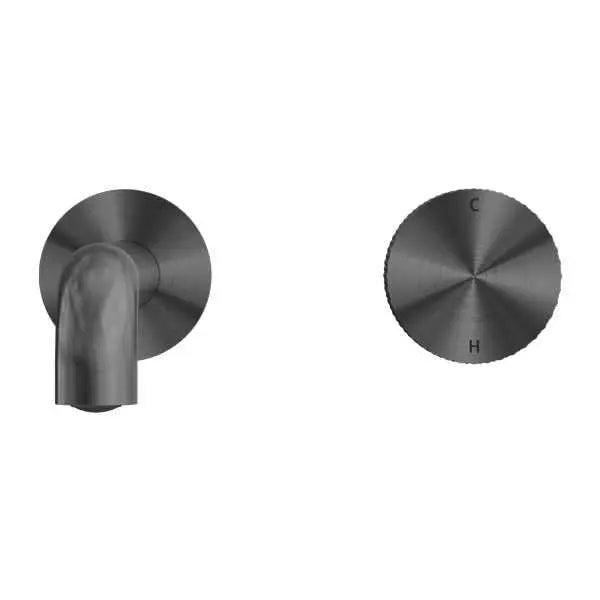 NERO Opal Progressive Wall Basin/Bath Set 120-260mm Spout