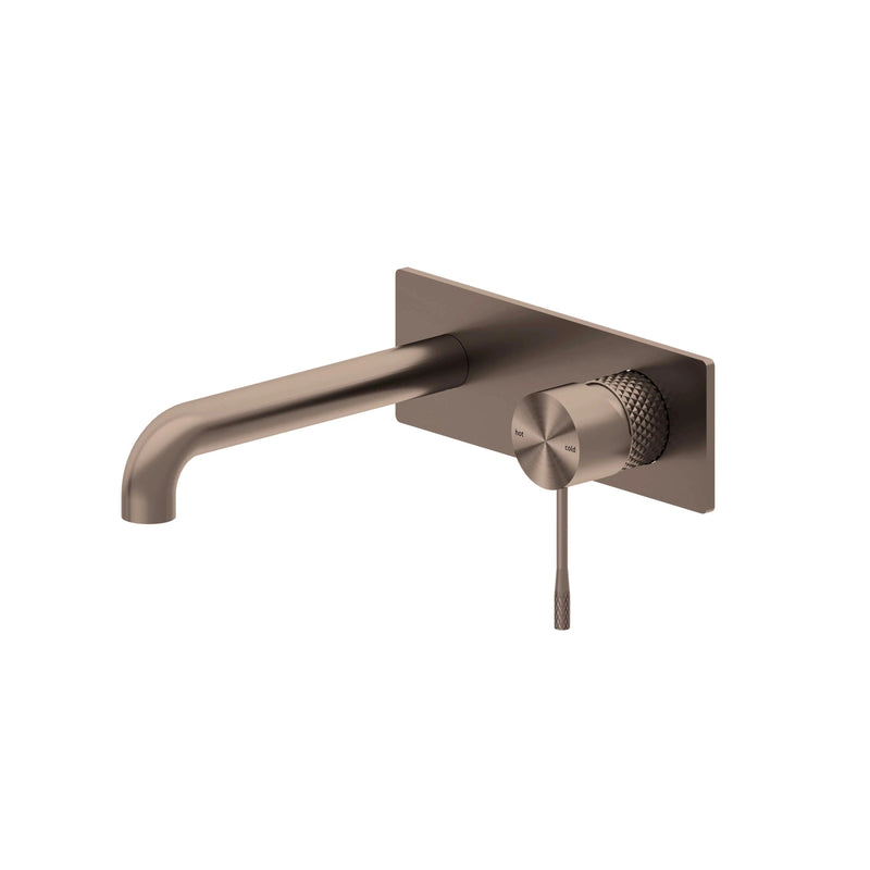 NERO Opal Wall Basin/Bath Mixer 120-260mm