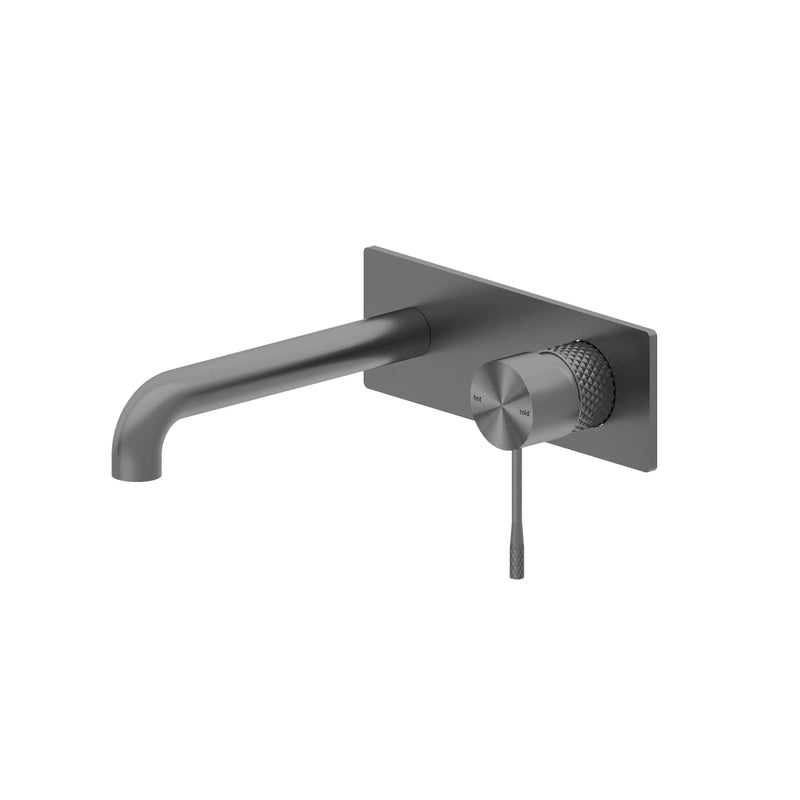 NERO Opal Wall Basin/Bath Mixer 120-260mm