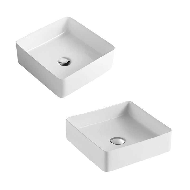 POSEIDON FINE CERAMIC BASIN MATTE WHITE 360MM