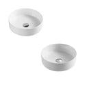 POSEIDON FINE CERAMIC BASIN ULTRA SLIM GLOSS WHITE 346MM