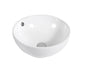 POSEIDON ABOVE COUNTER BASIN GLOSS WHITE 380MM