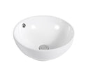 POSEIDON ABOVE COUNTER BASIN GLOSS WHITE 380MM