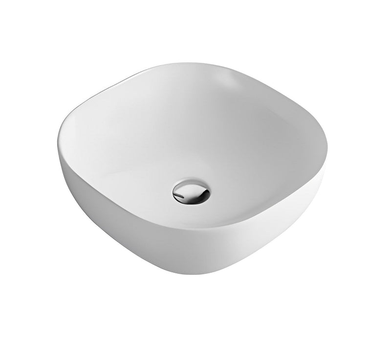 POSEIDON FINE CERAMIC BASIN ULTRA SLIM GLOSS WHITE 415MM