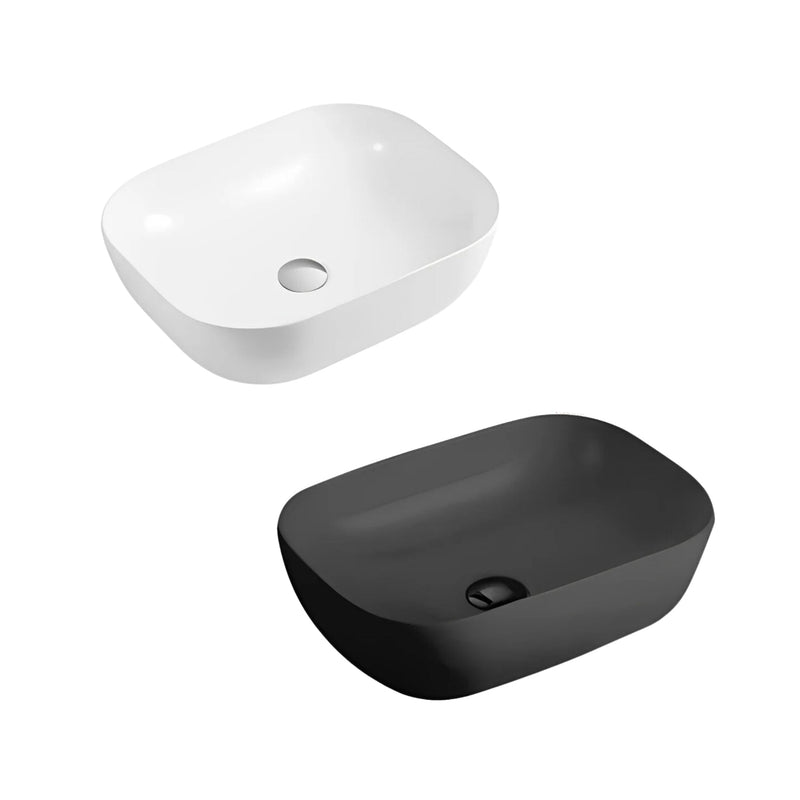 POSEIDON FINE CERAMIC BASIN ULTRA SLIM GLOSS WHITE 465MM