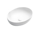 POSEIDON ABOVE COUNTER CERAMIC ART BASIN MATTE WHITE 520MM