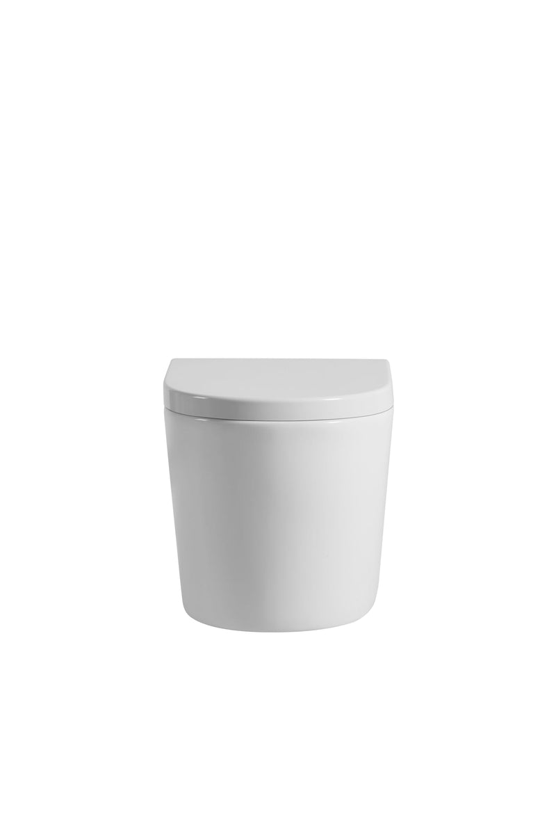 POSEIDON AVIS RIMLESS WALL HUNG PAN GLOSS WHITE