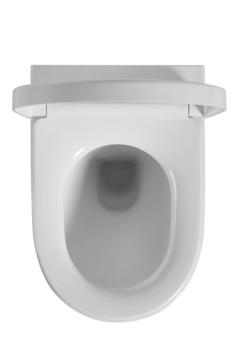 POSEIDON AVIS RIMLESS WALL HUNG PAN GLOSS WHITE