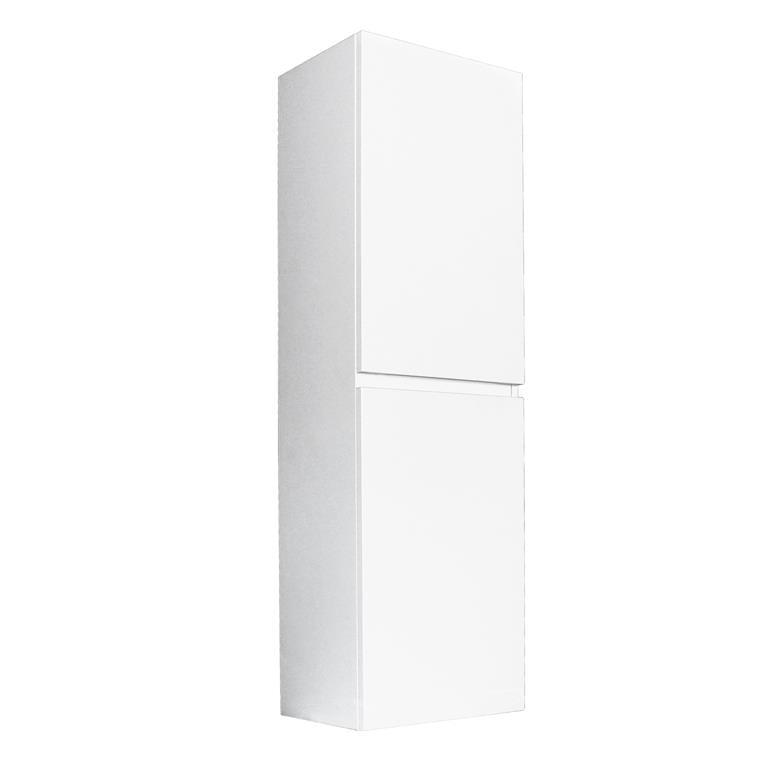 POSEIDON MATTE WHITE WALL HUNG TALL BOY 400MM X 1350MM