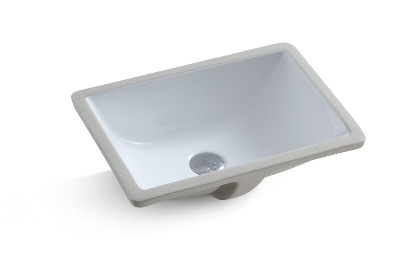 POSEIDON UNDER COUNTER BASIN GLOSS WHITE 455MM