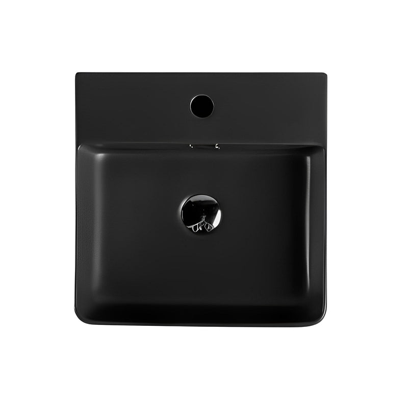 POSEIDON FINE CERAMIC BASIN MATTE BLACK 420MM