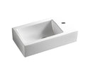 POSEIDON WALL HUNG BASIN GLOSS WHITE 455MM
