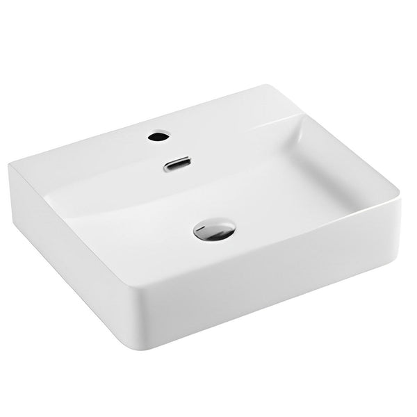POSEIDON WALL HUNG / ABOVE COUNTER BASIN GLOSS WHITE 505MM