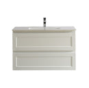 CETO FREMANTLE MATTE WHITE 900MM SINGLE BOWL WALL HUNG VANITY