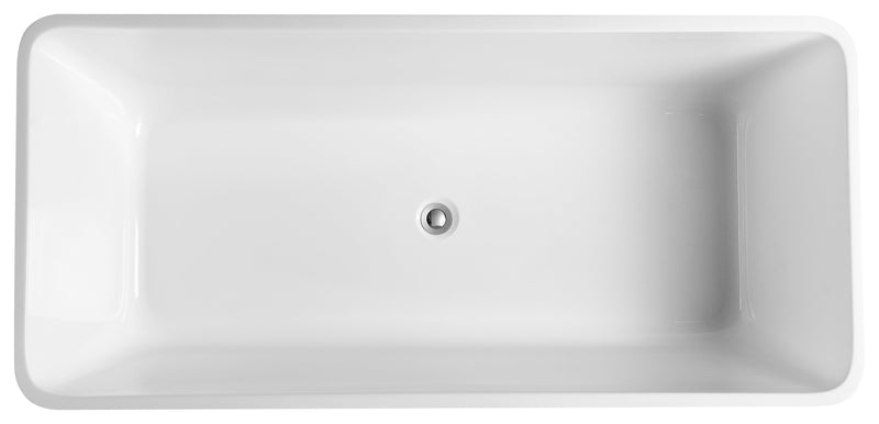 POSEIDON QUBIST FREESTANDING NF BATHTUB GLOSS WHITE (AVAILABLE IN 1400MM, 1500MM AND 1700MM)