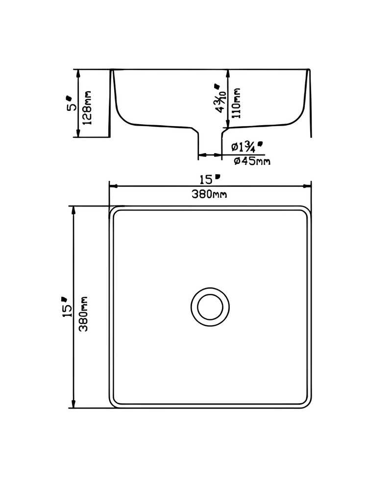 POSEIDON QUARTZ ART BASIN MATTE BLACK