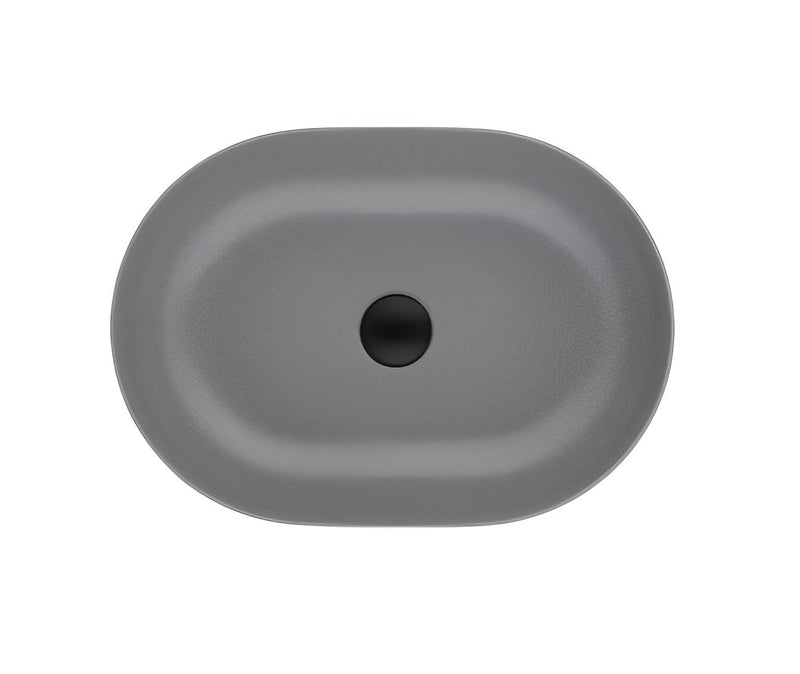 POSEIDON QUARTZ ART BASIN MATTE GREY 508MM