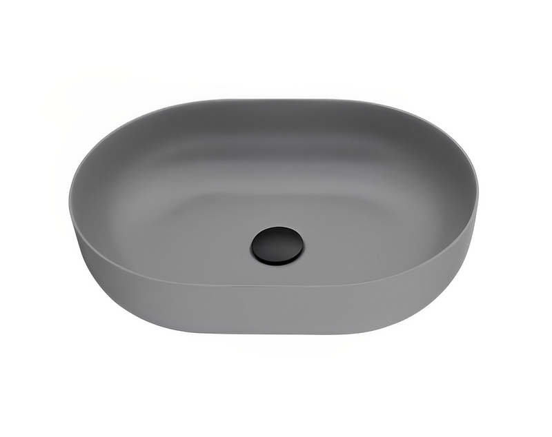 POSEIDON QUARTZ ART BASIN MATTE GREY 508MM