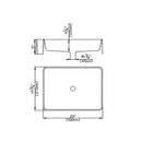 POSEIDON QUARTZ ART BASIN MATTE WHITE 510MM