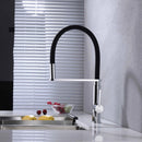 Nero RIT Pull-Out Kitchen Sink Mixer - Matte Black and Chrome