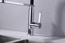 Nero RIT Pull-Out Kitchen Sink Mixer - Matte Black and Chrome