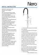 Nero RIT Pull-Out Kitchen Sink Mixer - Matte Black and Chrome