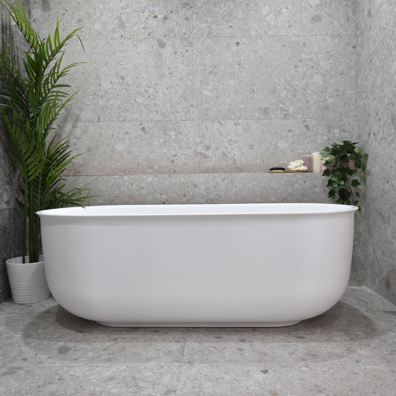 CETO MAYFAIR CLASSIC FREESTANDING BATHTUB MATTE WHITE 1700MM