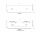 OTTI BONDI NATURAL OAK 1800MM CURVE DOUBLE BOWL WALL HUNG VANITY