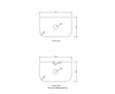 OTTI BONDI NATURAL OAK 750MM CURVE SINGLE BOWL WALL HUNG VANITY