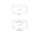 OTTI BONDI BLACK OAK 900MM CURVE SINGLE BOWL WALL HUNG VANITY