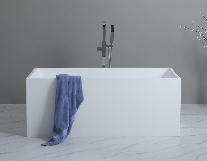 POSEIDON THEO BACK TO WALL BATH NON OVERFLOW GLOSS WHITE (AVAILABLE IN 1000MM, 1200MM, 1300MM, 1400MM, 1500MM AND 1700MM)