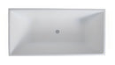 POSEIDON THEO BACK TO WALL BATHTUB MATTE WHITE (AVAILABLE IN 1500MM AND 1700MM)
