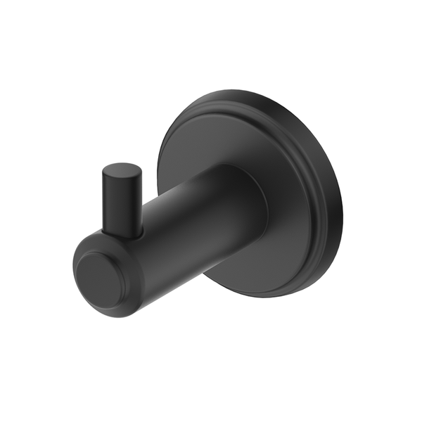 Bella Vista Mica Matte Black Heritage Robe Hook