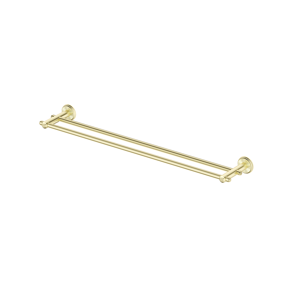 Bella Vista Mica French Gold Heritage Double Towel Rail - 600mm