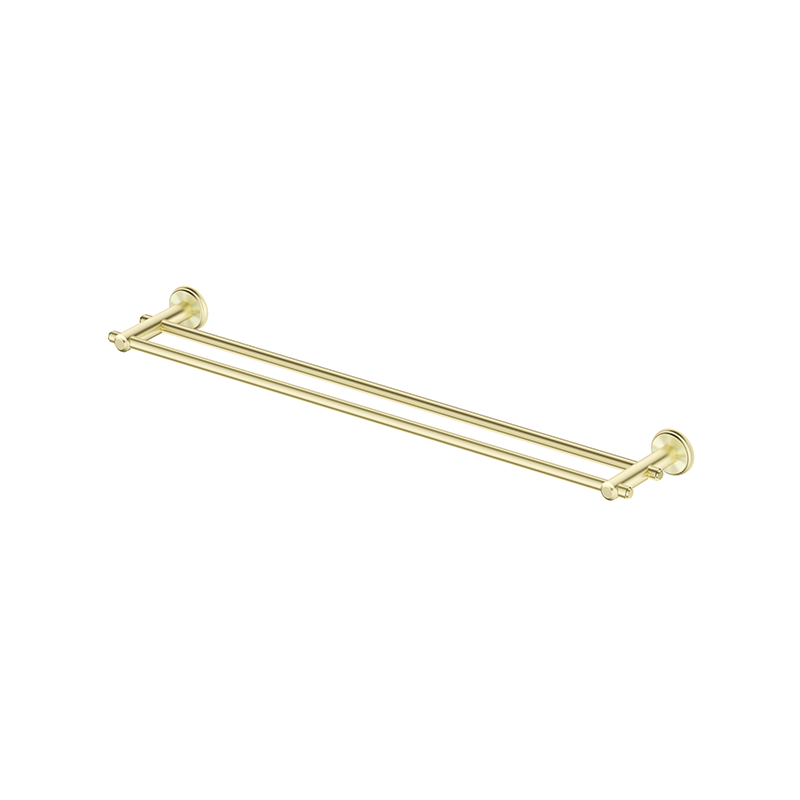 Bella Vista Mica French Gold Heritage Double Towel Rail - 600mm