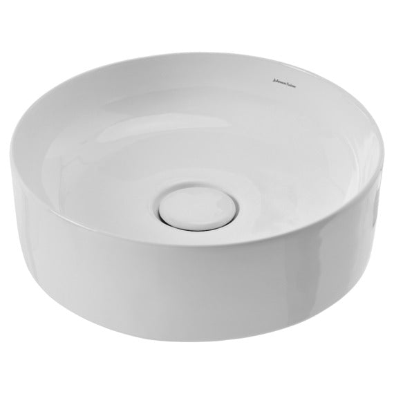 JOHNSON SUISSE VENEZIA ROUND COUNTER TOP BASIN WHITE 390MM
