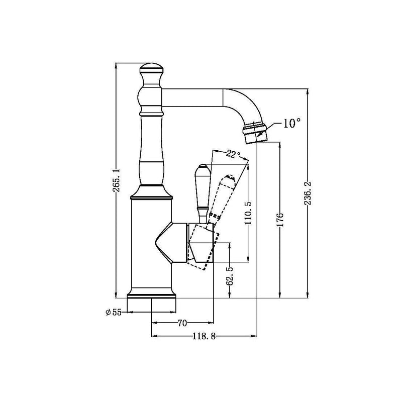 NERO YORK Basin Mixer
