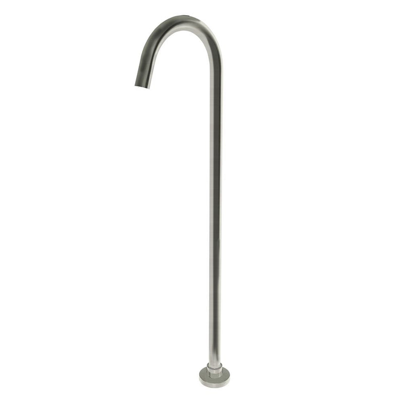 Norico Pentro Round Brushed Nickel Stainless Steel Freestanding Bath Spout