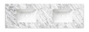 OTTI LAGUNA SATIN WHITE 1500MM DOUBLE BOWL WALL HUNG VANITY