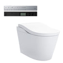 TOTO NEOREST LS INTEGRATED TOILET & REMOTE CONTROLLED WASHLET D-SHAPE GLOSS WHITE