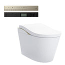 TOTO NEOREST LS INTEGRATED TOILET & REMOTE CONTROLLED WASHLET D-SHAPE GLOSS WHITE (NICKEL)