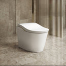 TOTO NEOREST LS INTEGRATED TOILET & REMOTE CONTROLLED WASHLET D-SHAPE GLOSS WHITE (NICKEL)