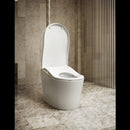TOTO NEOREST LS INTEGRATED TOILET & REMOTE CONTROLLED WASHLET D-SHAPE GLOSS WHITE (NICKEL)