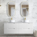 OTTI NOOSA MATTE WHITE 1500MM DOUBLE BOWL WALL HUNG VANITY